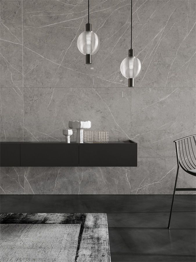 Широка підвісна тумба в чорному кольорі